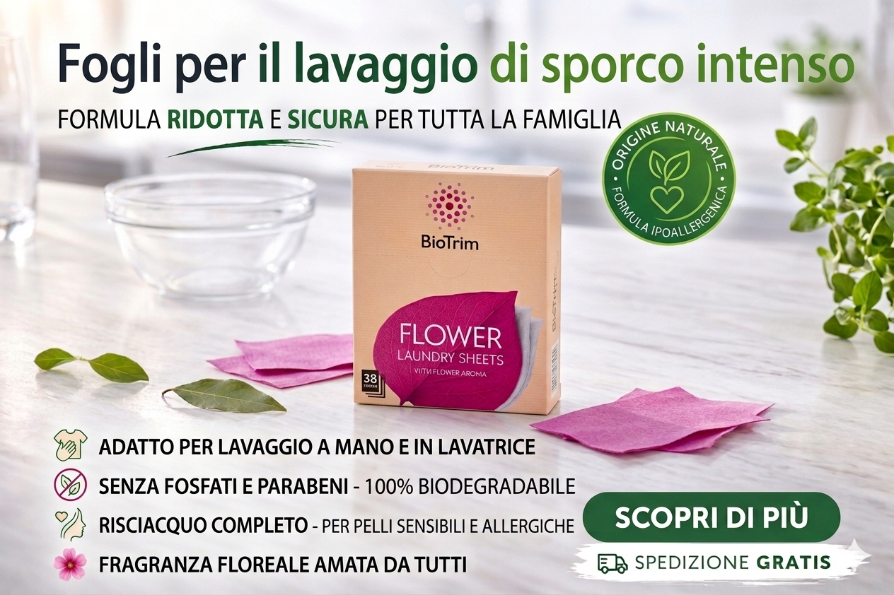 BioTrim Flower Laundry Sheets – Fogli per il Bucato
